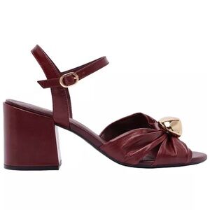 Arezzo Women's Flora Mid Block Heel Sandals